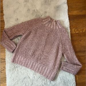 SO Mauve Turtleneck Sweater